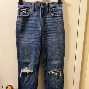 Abercrombie Ripped Straight Jeans